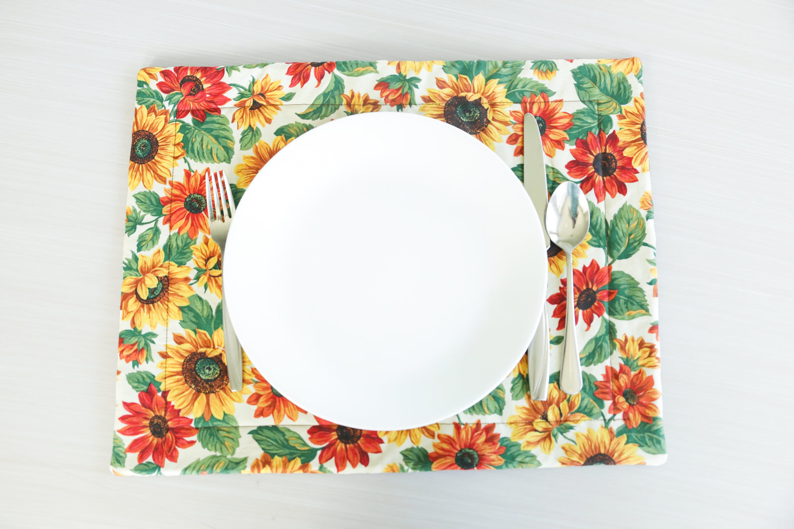 Fall Sunflowers Quilted Placemat sunflowers fall placemat Etsy