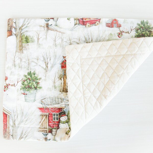 Snowman Placemat Etsy