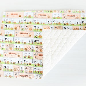 Halloween Peanuts Quilted Placemat | Halloween | Charlie Brown placemat | fabric placemat | Charlie Brown | Jack-o-Lantern | Peanuts