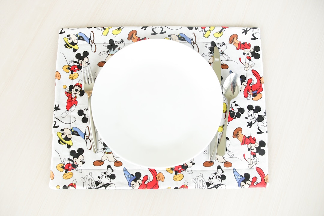 Magic Quilted Placemat | Mickey Mouse Placemat | Placemat | Fabric ...