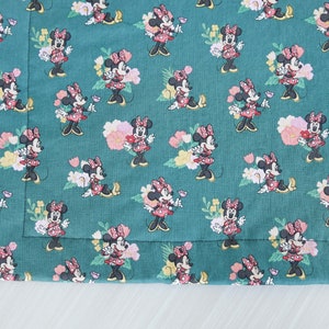 Floral Minnie Mouse Quilted Placemat | Dinner Placemat, Mickey, Minnie Mouse Placemat, Minnie Mouse Decor, Washable Placemat, Flowers