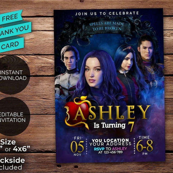 Descendants 3 Printables - Etsy