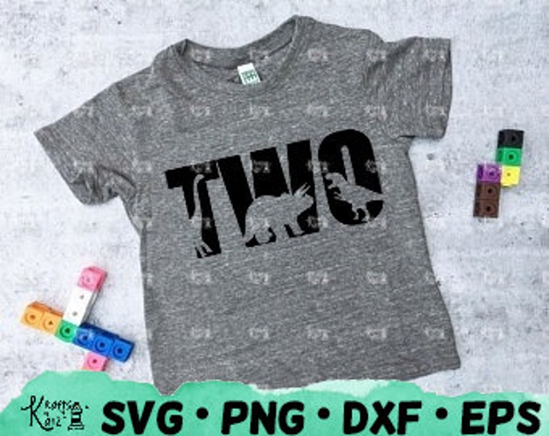 Download Two Dinosaur SVG Birthday SVG Dinosaur SVG T-rex svg 2nd ...