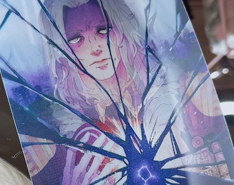 Impresión lenticular de Hades de FFXIV