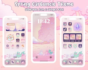 FFXIV: Spring Carbuncle Theme for iOS & Android