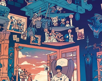 FFXIV Meteor's Room 11x17 Print