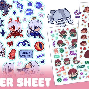 FFXIV Sticker Sheets