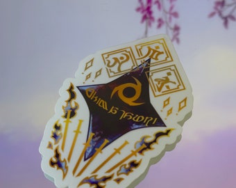 Ninja Limit Break Soul Crystal Vinyl Sticker FFXIV