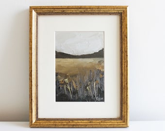 Field Oil Painting Landscape Original French Country Art Nature Art Abstract Landscape Oil Painting Farmhouse Decor by Eugenia Ciotola