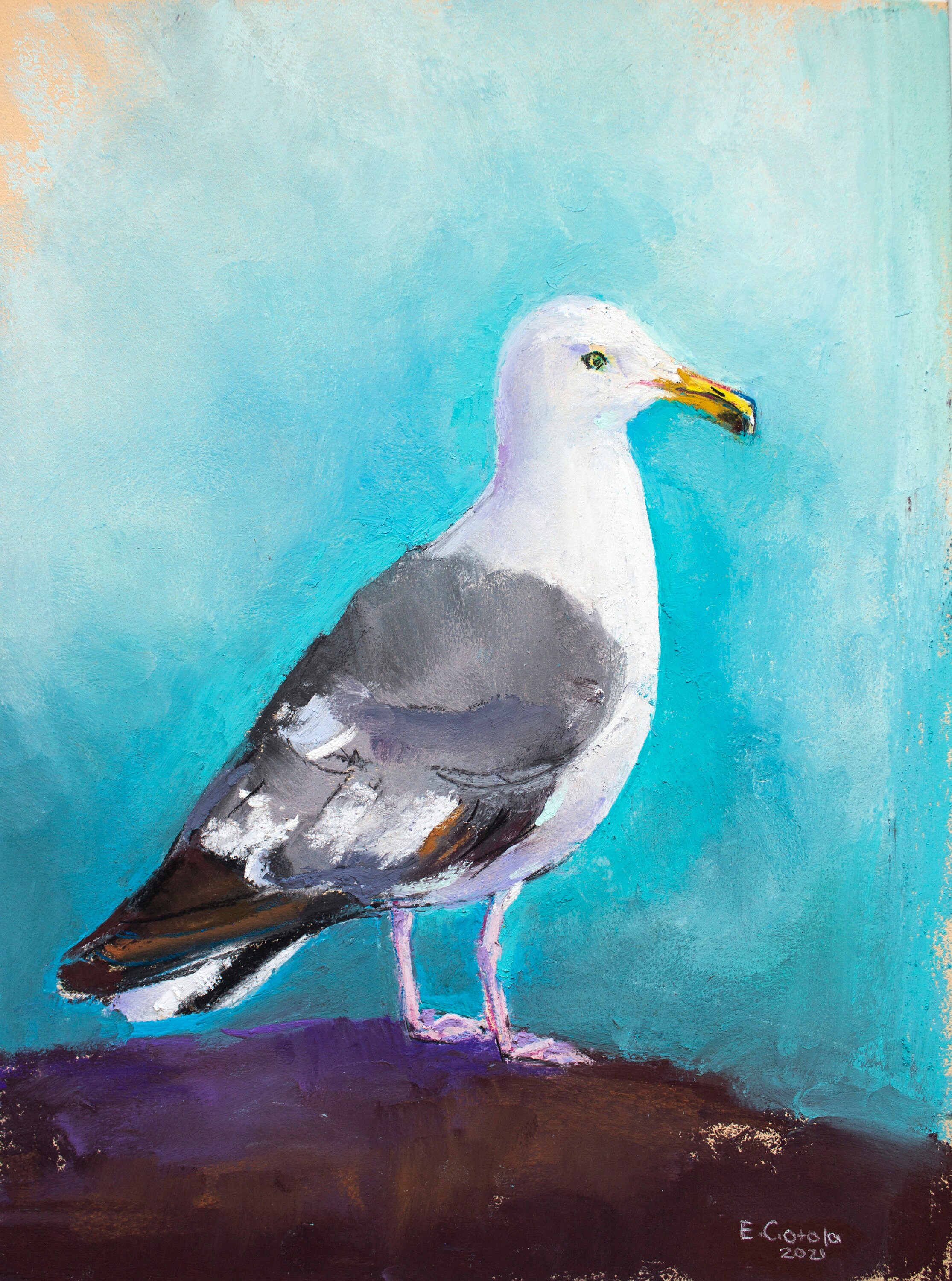 Art Drawing Soft Pastel Seascape Figure Drawing Coastal Art Soft Pastel