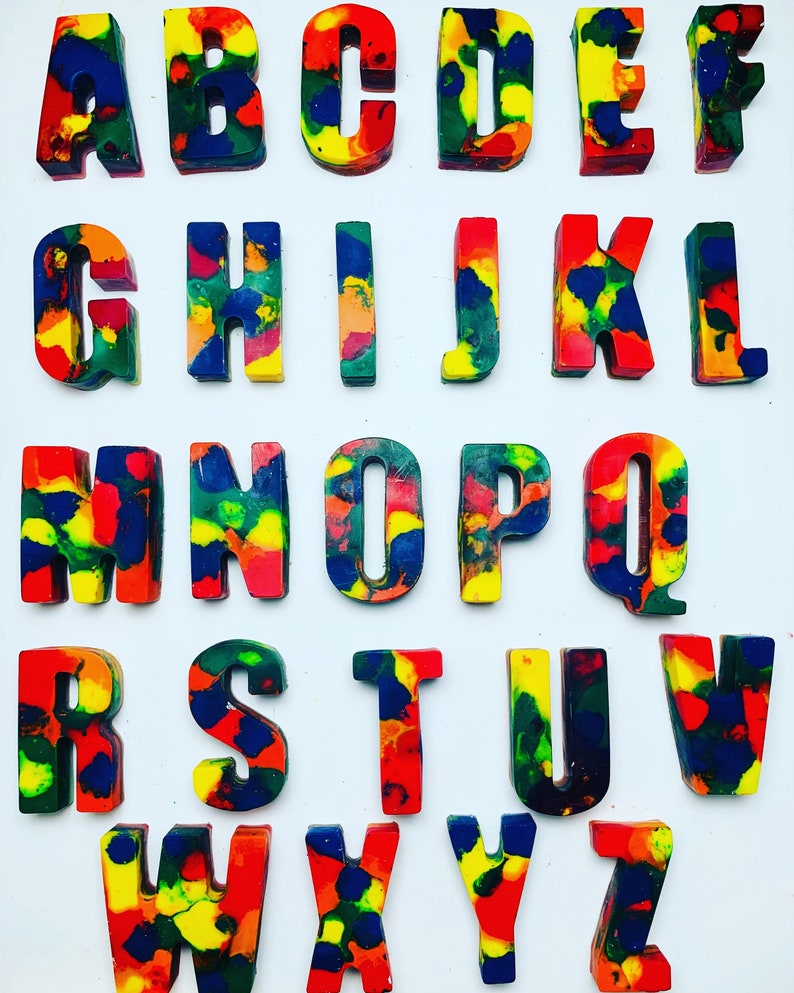 Alphabet Set Alphabet Crayons End of Year Teacher Gifts Teacher Appreciation Birthday Gift Stocking Stuffer Holiday Gift image 2