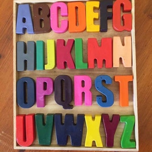 Alphabet Set Alphabet Crayons End of Year Teacher Gifts Teacher Appreciation Birthday Gift Stocking Stuffer Holiday Gift image 1