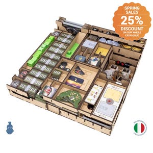 Nucleum (base game plus Australia, Court of Progress exp) Organizer Insert