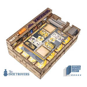 Terra Mystica All In (base + Merchants of the Seas; Fire & Ice exp) + optional lifted base Organizer Insert