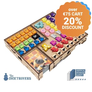 Root: The Marauder Expansions (The Marauder; Hirelings; The Clockwork expansion 2; The Landmark pack) Organizer Insert