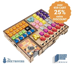Root: The Marauder Expansions (The Marauder; Hirelings; The Clockwork expansion 2; The Landmark pack) Organizer Insert