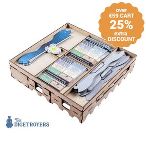 Castles of Mad King Ludwig (base game or with Secrets exp) Organizer Insert