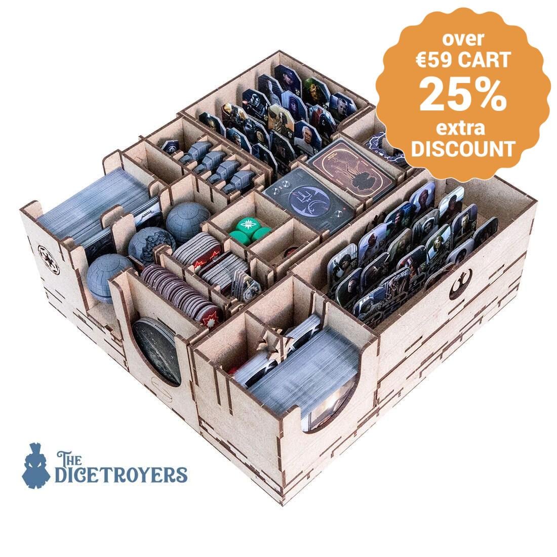Star Wars Rebellion (base game or with Rise of the Empire expansion) Organizer Insert