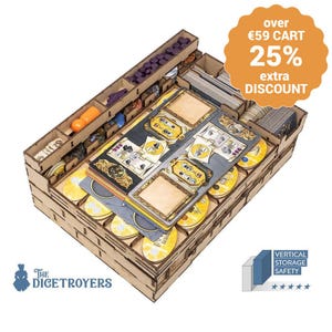 Terra Mystica All In (base + Merchants of the Seas; Fire & Ice exp) + optional lifted base Organizer Insert