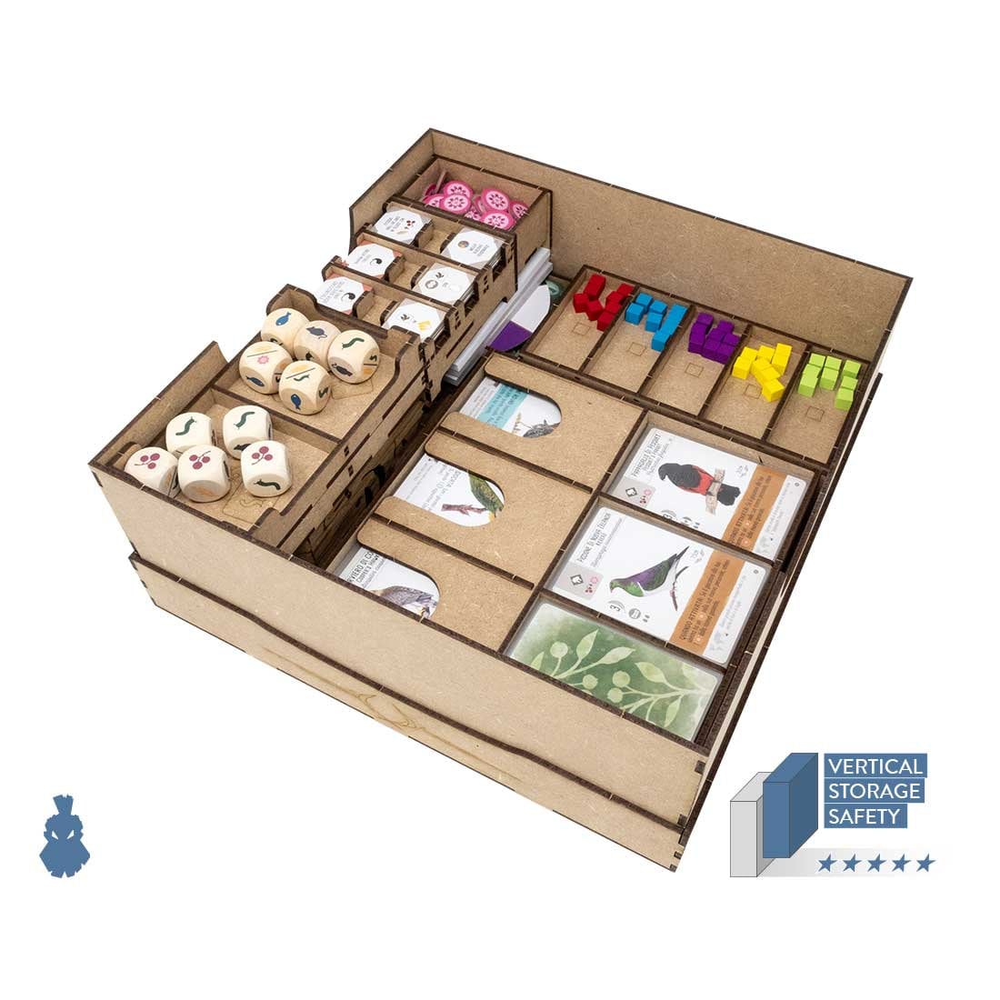 Feldherr Organizer kompatibel mit Flügelschlag Asien (Karten mit  Schutzhüllen) - Brettspielbox