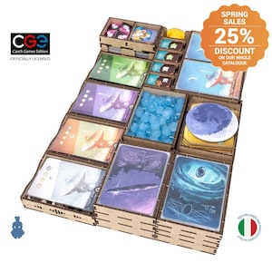 SETI (base game with Space Agencies exp) Organizer Insert