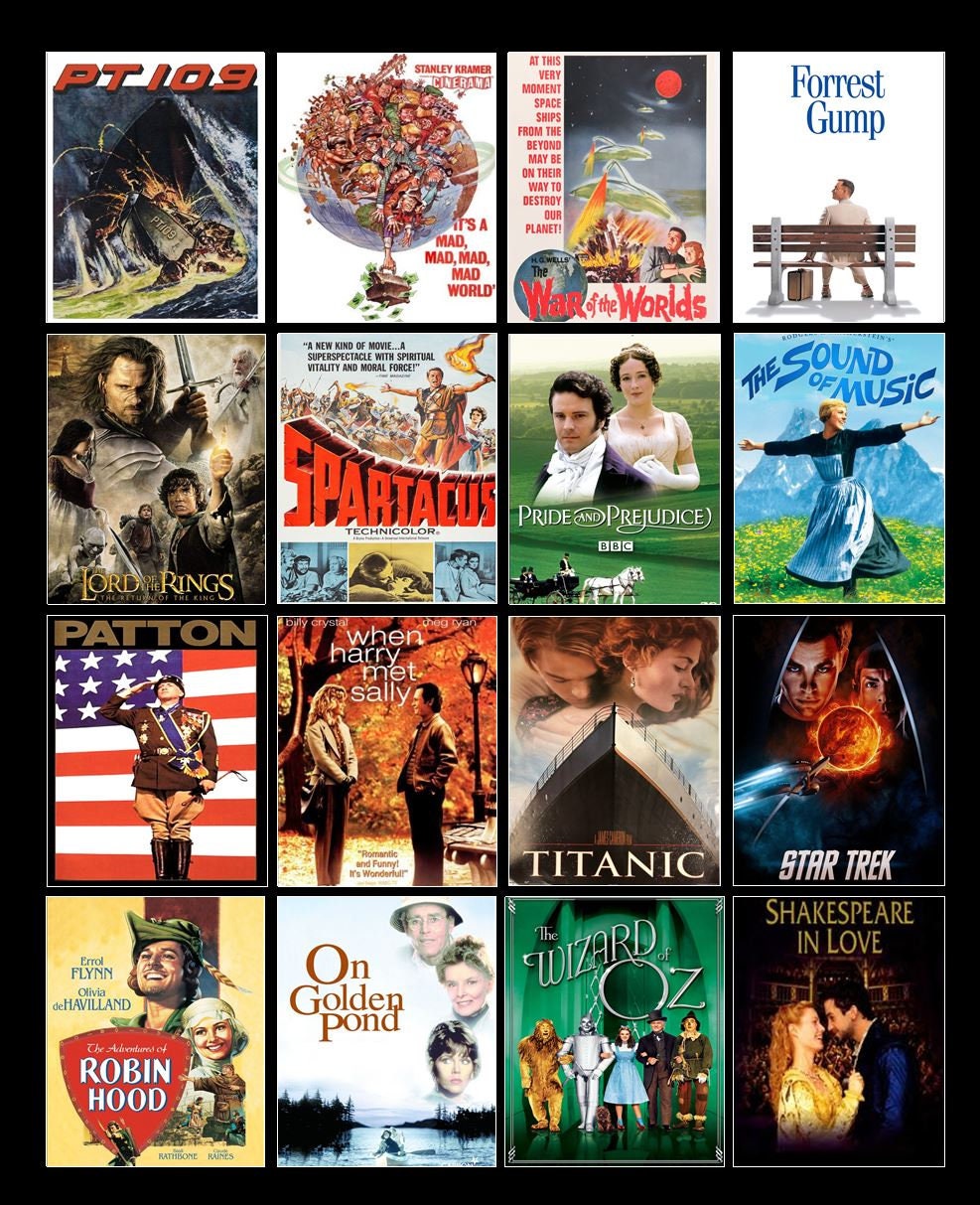 Custom Classic Movie Poster Fan Blanket customize with your Etsy