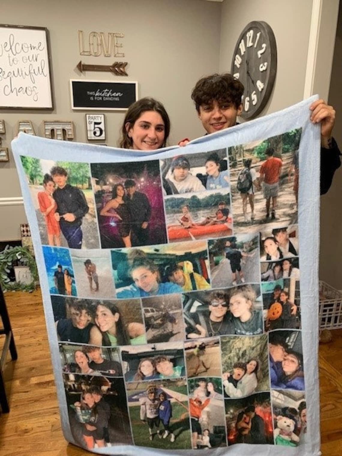 Boyfriend Photo Blanket Custom Blanket Keepsake for Etsy