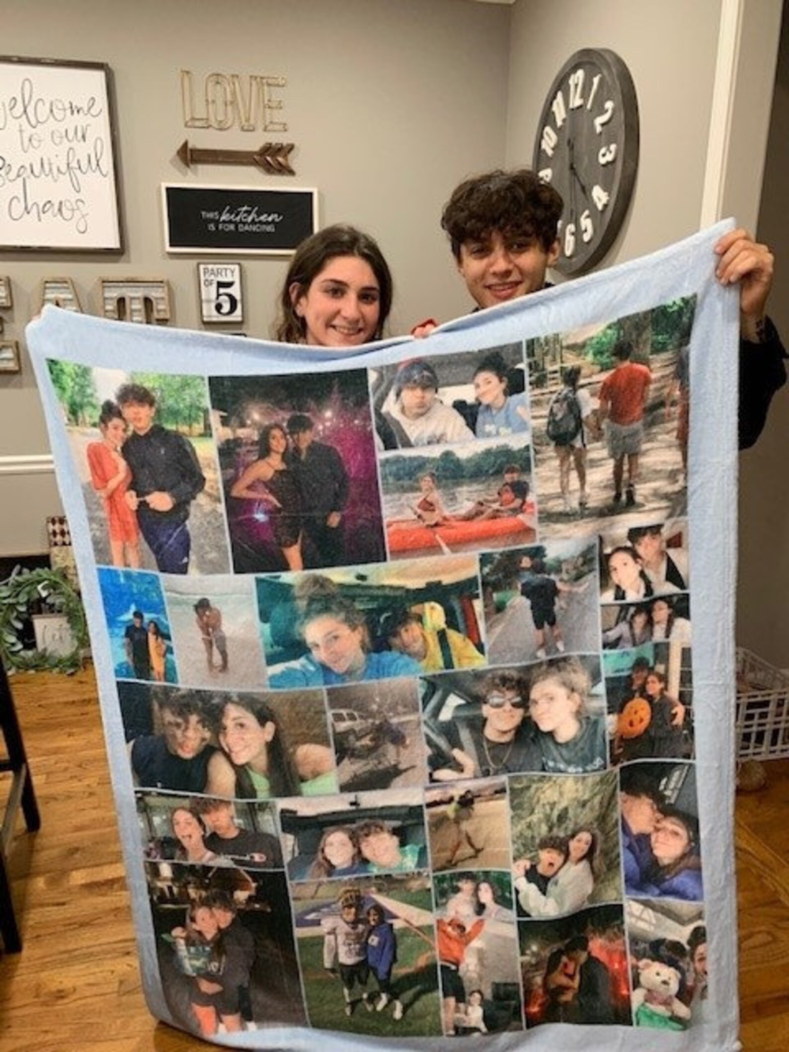 Boyfriend Photo Blanket Custom Blanket Keepsake for Etsy