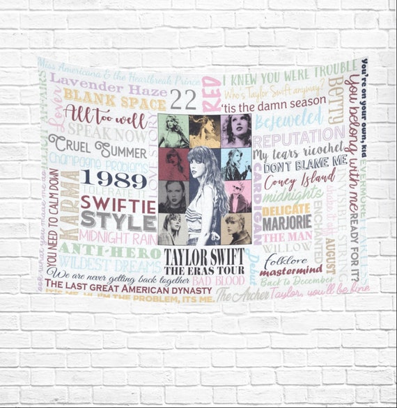 Taylor Swift Eras Tour Concert Tapestry Eras Tour Wall Hanging Taylor Swift Concert Eras Merch Taylor Swift Tapestry taylor Swift Poster Etsy Canada