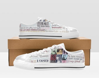 Custom Taylor Swift Converse inspired Hi-Tops- kids shoes for Eras Tour- Taylor Swift Concert-Eras tour Outfit -Taylor Swift Eras Tour Shoes