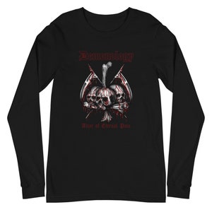 The Altar of Eternal Pain Demonology Demon Satanism Black Death Metal Long Sleeve Unisex T-Shirt