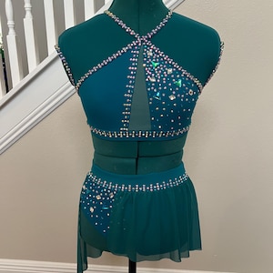 READY TO SHIP - Child Large Teal Custom Costume