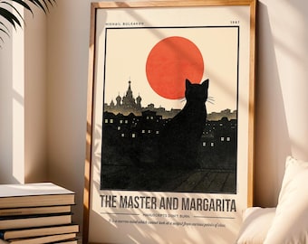 The Master and Margarita Print | Mikhail Bulgakov Quote Wall Art | Book Lover Literature Art | Bookish Gift