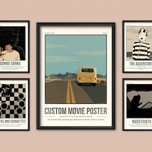 Personalisiertes Filmplakat | Zitat Retro Film Illustration Druck | Personalisiertes Zitat Wandkunst | Film-Liebhaber-Geschenk | Personalisierte Film Home Decor