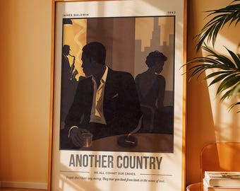 Another Country Print | James Baldwin Wall Art | Book Lover, Bookish Gift
