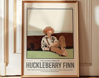 The Adventures of Huckleberry Finn Print | CS Lewis Quote Wall Art | Classics Literary Gift