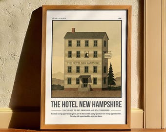 The Hotel New Hampshire Print | John Irving Quote Wall Art | Book Lover Poster | Bookish Gift