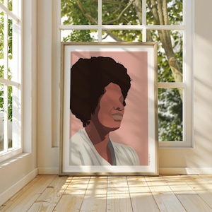Toni Morrison Art Print | Iconic Figures Collection | Civil Rights Shero | Amazing Woman Wall Art | Inspirational Woman Feminist Poster