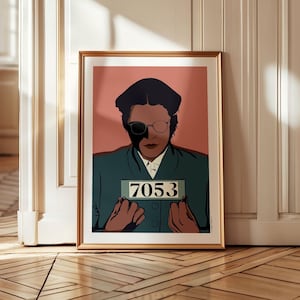 Lámina artística de Rosa Parks / Colección de figuras icónicas / Heroína de los derechos civiles / Arte mural de una mujer asombrosa / Póster inspirador de una mujer feminista