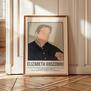 Elizabeth Margaret Anscombe Art Print | Philosophers Quote Wall Art ...