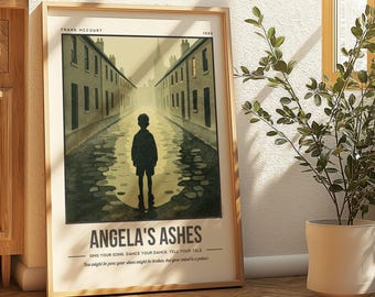 Angela's Ashes Print | Frank McCourt Quote Wall Art | Book Lover Poster | Bookish Gift