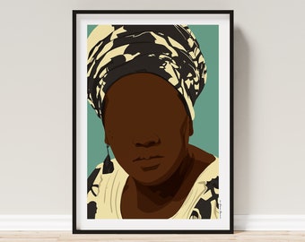 Audre Lorde Art Print | Iconic Figures Collection | Civil Rights Shero | Amazing Woman Wall Art | Inspirational Woman Feminist Poster