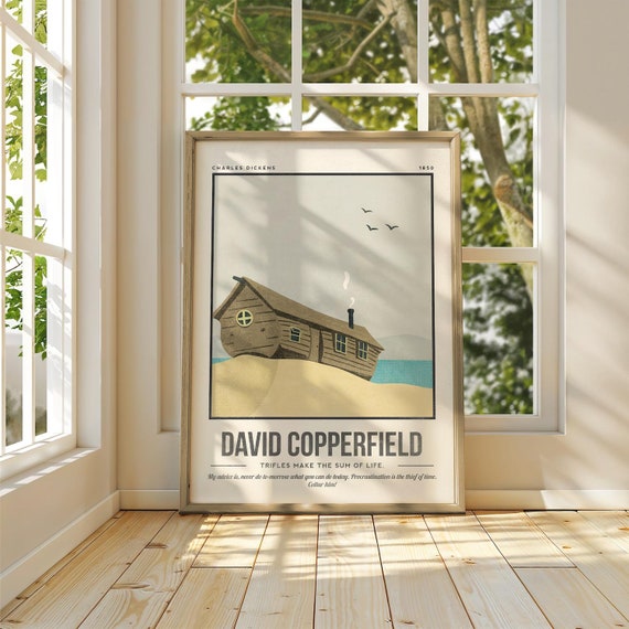 David Copperfield | Charles Dickens Quote Wall Art | Book Lover Art | Bookish Gift