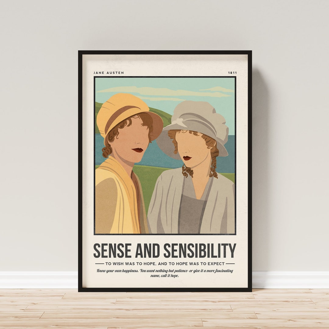 Jane Austen, Jane Austen Art, Author Gifts, Literary Gifts Poster by  365UNIART