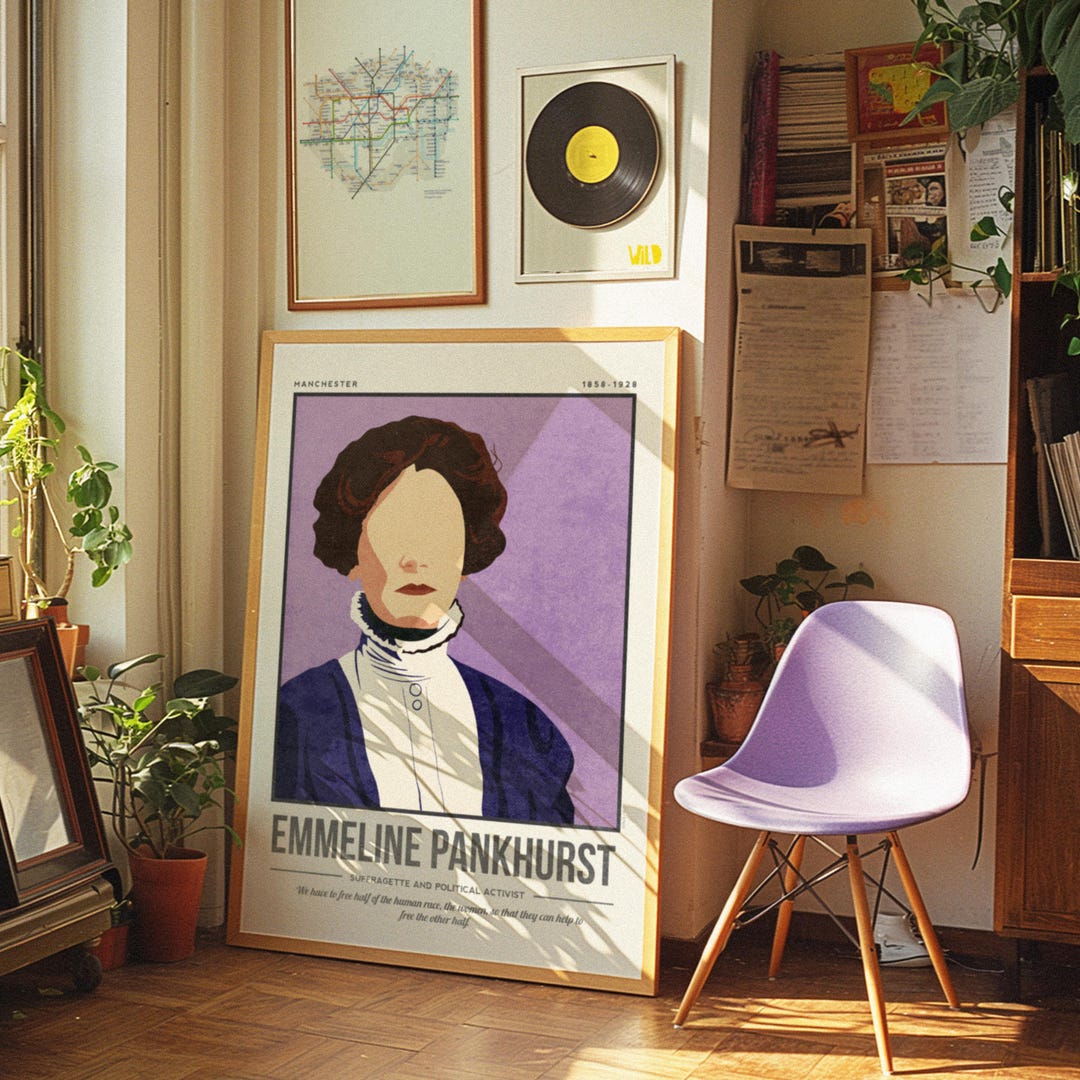 Emmeline Pankhurst Print | Iconic Figures Collection | Suffragette ...