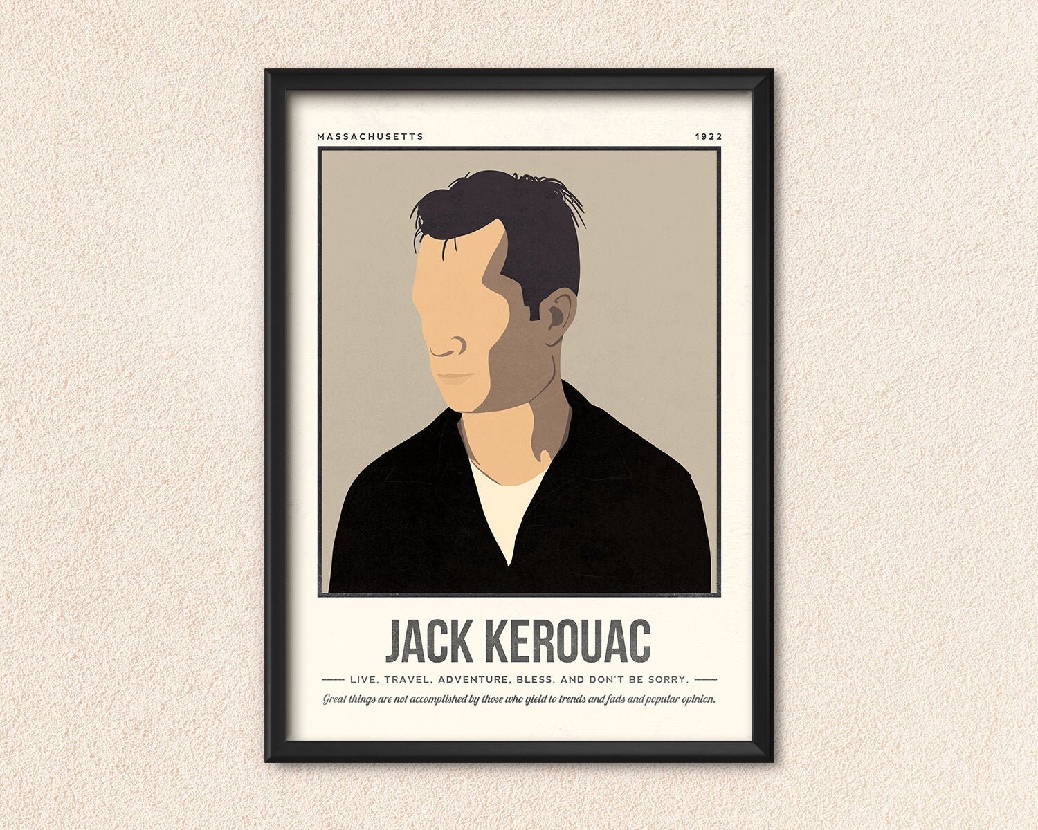 Jack Kerouac Poster Author Quote Wall Art Retro Literary - Etsy UK