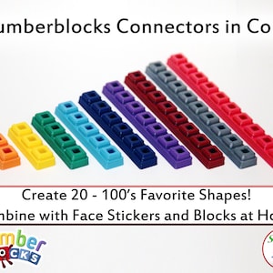 Numberblocks Connectors in Color