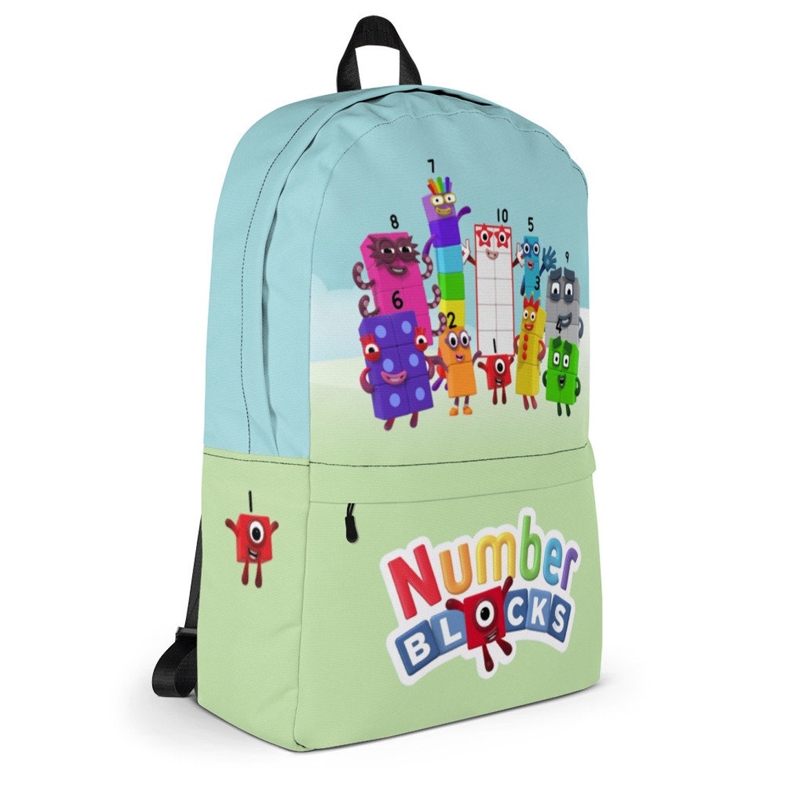 Numberblocks Backpack Characters One through Ten Etsy