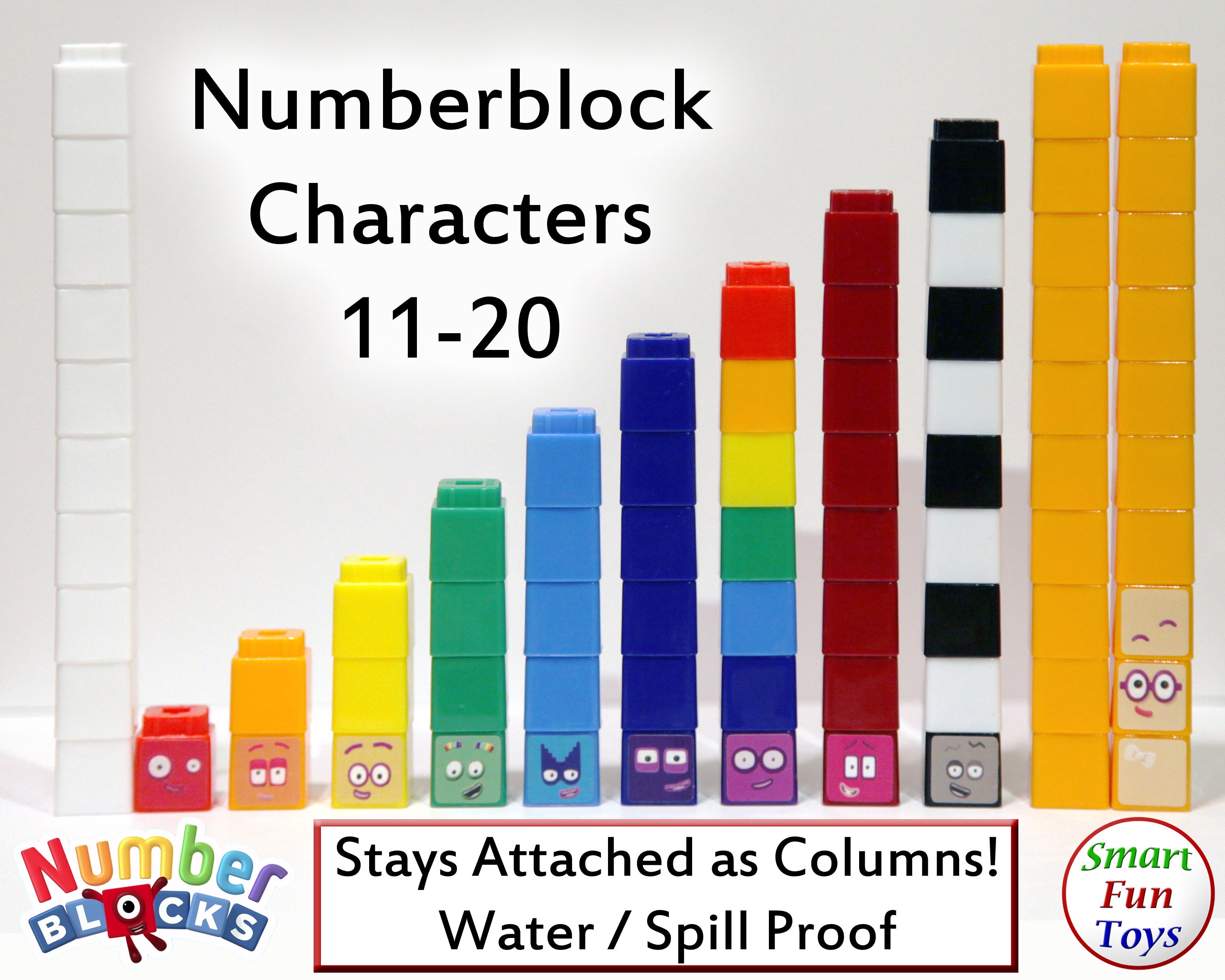 Number Blocks ブロックセット 1-10、11-20の 2セット Amazon.co.jp: Numberblocks MathLink Cubes ナンバーブロックス