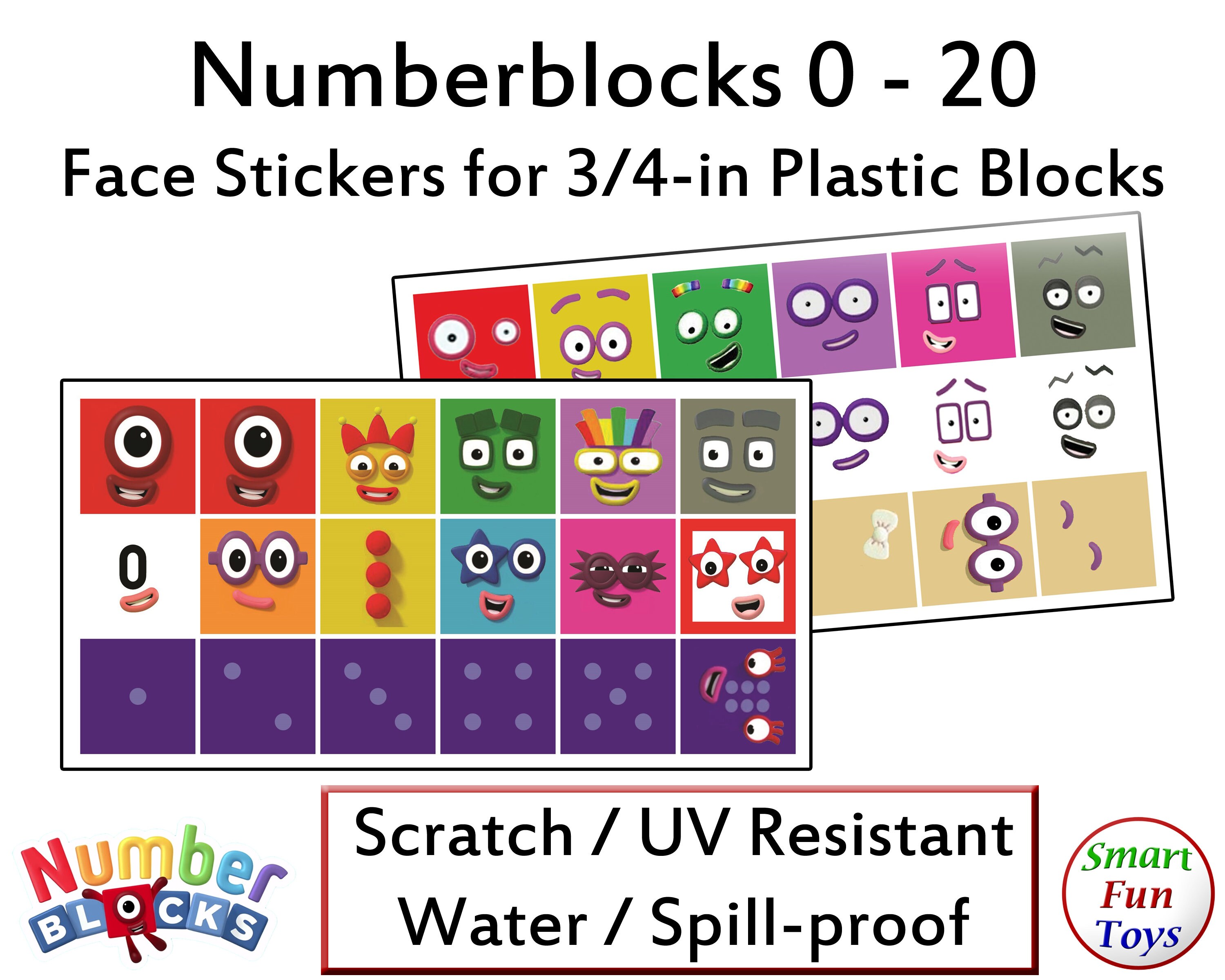 Numberblocks Faces Printable Printable Word Searches
